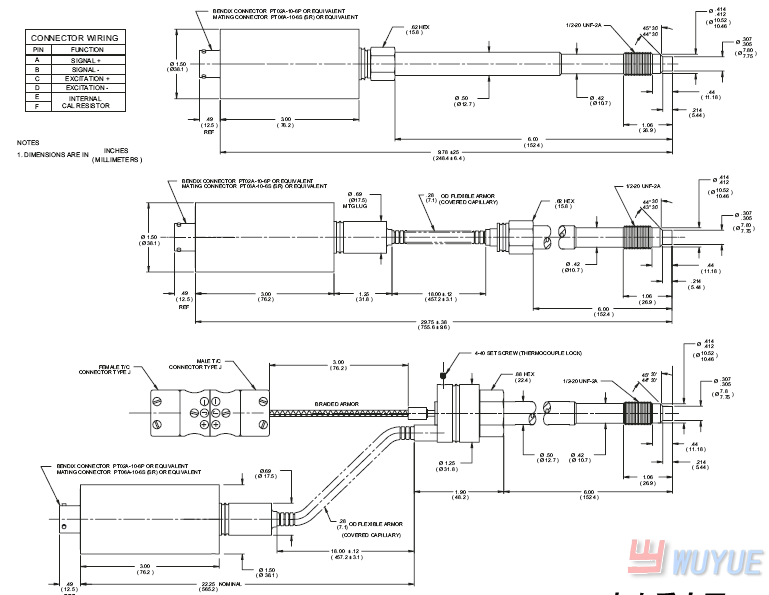 TPT463E高溫熔體壓力傳感器(high temperature melt pressures sensor)